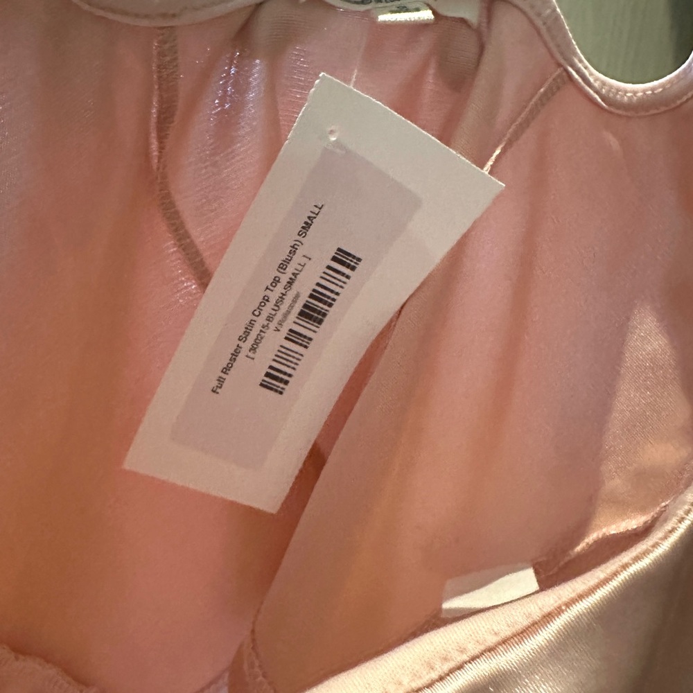 Full Roster Satin Crop Top NWT - Picture 5 of 5